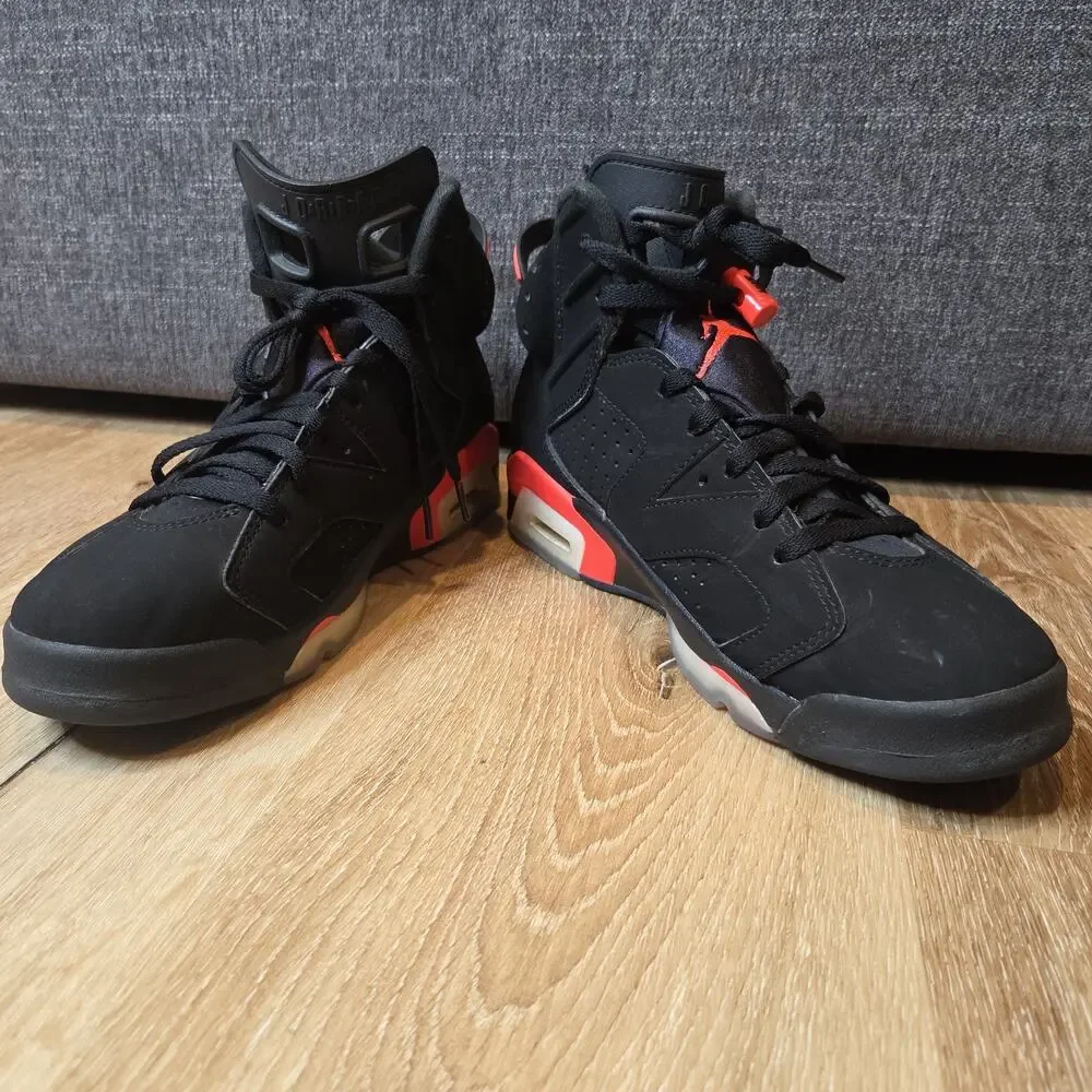 Nike Air Jordan 6 Retro Black Infrared 2019 Size 10 384664-060 No Box Ships Fast